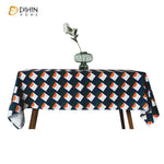 DIHIN HOME Modern Abstract Geometry Printed Tablecloth For Rectangle Tables,Custom Washed Linen Tablecloth,Handmade Rectangle Table Cover Roman Shades Curtains Window Blinds custom curtains blackout curtains curtains for living room sheer curtains curtain fabric linen curtains kitchen curtains velvet curtains pinch pleat curtains bay window curtains outdoor curtains pleated curtains floral curtains dining room curtains kitchen valances drapes for bedroom patio curtains nursery curtains grommet curtains