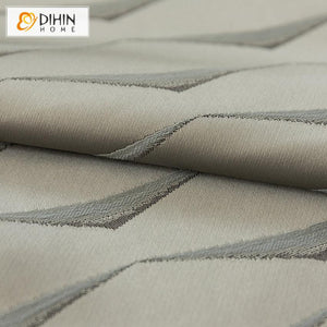 DIHIN HOME Modern Abstract High Precision Striped Jacquard,Blackout Grommet Window Curtain for Living Room ,52x63-inch,1 Panel Roman Shades Curtains Window Blinds custom curtains blackout curtains curtains for living room sheer curtains curtain fabric linen curtains kitchen curtains velvet curtains pinch pleat curtains bay window curtains outdoor curtains pleated curtains floral curtains dining room curtains kitchen valances drapes for bedroom patio curtains nursery curtains grommet curtains