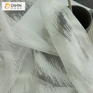 DIHIN HOME Modern Abstract Lines Striped Sheer Curtains,Grommet Window Curtain for Living Room ,52x63-inch,1 Panel Roman Shades Curtains Window Blinds custom curtains blackout curtains curtains for living room sheer curtains curtain fabric linen curtains kitchen curtains velvet curtains pinch pleat curtains bay window curtains outdoor curtains pleated curtains floral curtains dining room curtains kitchen valances drapes for bedroom patio curtains nursery curtains grommet curtains
