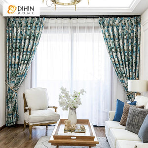 DIHIN HOME Modern Abstract Painting Printed,Blackout Grommet Window Curtain for Living Room ,52x63-inch,1 Panel Roman Shades Curtains Window Blinds custom curtains blackout curtains curtains for living room sheer curtains curtain fabric linen curtains kitchen curtains velvet curtains pinch pleat curtains bay window curtains outdoor curtains pleated curtains floral curtains dining room curtains kitchen valances drapes for bedroom patio curtains nursery curtains grommet curtains