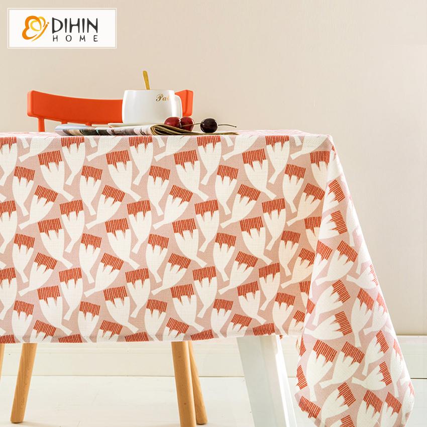 DIHIN HOME Modern Abstract Pattern Printed Tablecloth For Rectangle Tables,Custom Washed Linen Tablecloth,Handmade Rectangle Table Cover Roman Shades Curtains Window Blinds custom curtains blackout curtains curtains for living room sheer curtains curtain fabric linen curtains kitchen curtains velvet curtains pinch pleat curtains bay window curtains outdoor curtains pleated curtains floral curtains dining room curtains kitchen valances drapes for bedroom patio curtains nursery curtains grommet curtains