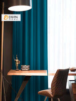 DIHIN HOME Modern Amber Blue Color Velvet,Blackout Grommet Window Curtain for Living Room ,52x63-inch,1 Panel Roman Shades Curtains Window Blinds custom curtains blackout curtains curtains for living room sheer curtains curtain fabric linen curtains kitchen curtains velvet curtains pinch pleat curtains bay window curtains outdoor curtains pleated curtains floral curtains dining room curtains kitchen valances drapes for bedroom patio curtains nursery curtains grommet curtains