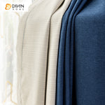 DIHIN HOME Modern Beige and Blue Cotton Linen Blackout Stitching Curtains,Grommet Window Curtain for Living Room ,52x63-inch,1 Panel Roman Shades Curtains Window Blinds custom curtains blackout curtains curtains for living room sheer curtains curtain fabric linen curtains kitchen curtains velvet curtains pinch pleat curtains bay window curtains outdoor curtains pleated curtains floral curtains dining room curtains kitchen valances drapes for bedroom patio curtains nursery curtains grommet curtains