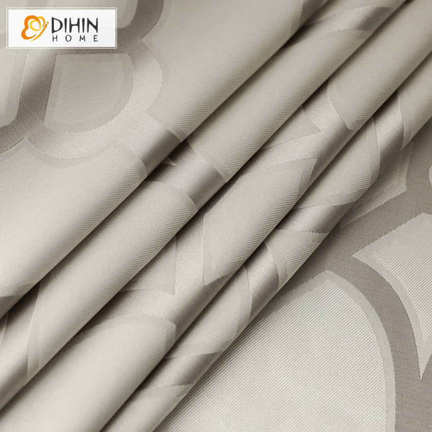 DIHIN HOME Modern Beige High-precision Geometric Curtains,Blackout Grommet Window Curtain for Living Room ,52x63-inch,1 Panel Roman Shades Curtains Window Blinds custom curtains blackout curtains curtains for living room sheer curtains curtain fabric linen curtains kitchen curtains velvet curtains pinch pleat curtains bay window curtains outdoor curtains pleated curtains floral curtains dining room curtains kitchen valances drapes for bedroom patio curtains nursery curtains grommet curtains