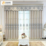 DIHIN HOME Modern Beige Jacquard Embroidered Curtains Customzied Valance ,Blackout Curtains Grommet Window Curtain for Living Room ,52x84-inch,1 Panel Roman Shades Curtains Window Blinds custom curtains blackout curtains curtains for living room sheer curtains curtain fabric linen curtains kitchen curtains velvet curtains pinch pleat curtains bay window curtains outdoor curtains pleated curtains floral curtains dining room curtains kitchen valances drapes for bedroom patio curtains nursery curtains grommet 
