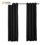 DIHIN HOME Modern Black Color Curtains,Blackout Grommet Window Curtain for Living Room ,52x63-inch,1 Panel Roman Shades Curtains Window Blinds custom curtains blackout curtains curtains for living room sheer curtains curtain fabric linen curtains kitchen curtains velvet curtains pinch pleat curtains bay window curtains outdoor curtains pleated curtains floral curtains dining room curtains kitchen valances drapes for bedroom patio curtains nursery curtains grommet curtains