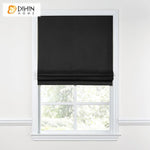 DIHIN HOME Modern Black Color Roman Shades ,Easy Install Washable Curtains ,Customized Window Curtain Drape, 24"W X 64"H Roman Shades Curtains Window Blinds custom curtains blackout curtains curtains for living room sheer curtains curtain fabric linen curtains kitchen curtains velvet curtains pinch pleat curtains bay window curtains outdoor curtains pleated curtains floral curtains dining room curtains kitchen valances drapes for bedroom patio curtains nursery curtains grommet curtains