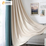 DIHIN HOME Modern Blackout Pure Color Spliced Curtains，Blackout Grommet Window Curtain for Living Room ,52x63-inch,1 Panel Roman Shades Curtains Window Blinds custom curtains blackout curtains curtains for living room sheer curtains curtain fabric linen curtains kitchen curtains velvet curtains pinch pleat curtains bay window curtains outdoor curtains pleated curtains floral curtains dining room curtains kitchen valances drapes for bedroom patio curtains nursery curtains grommet curtains