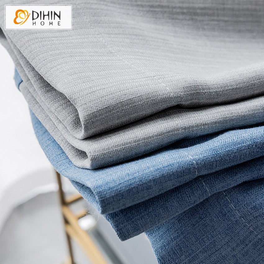 DIHIN HOME Modern Blue and Grey Color,Blackout Curtains Grommet Window Curtain for Living Room ,52x63-inch,1 Panel Roman Shades Curtains Window Blinds custom curtains blackout curtains curtains for living room sheer curtains curtain fabric linen curtains kitchen curtains velvet curtains pinch pleat curtains bay window curtains outdoor curtains pleated curtains floral curtains dining room curtains kitchen valances drapes for bedroom patio curtains nursery curtains grommet curtains