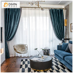 DIHIN HOME Modern Blue and Grey Color Jacquard,Blackout Curtains Grommet Window Curtain for Living Room ,52x84-inch,1 Panel Roman Shades Curtains Window Blinds custom curtains blackout curtains curtains for living room sheer curtains curtain fabric linen curtains kitchen curtains velvet curtains pinch pleat curtains bay window curtains outdoor curtains pleated curtains floral curtains dining room curtains kitchen valances drapes for bedroom patio curtains nursery curtains grommet curtains