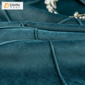DIHIN HOME Modern Blue and Grey Color Jacquard,Blackout Curtains Grommet Window Curtain for Living Room ,52x84-inch,1 Panel Roman Shades Curtains Window Blinds custom curtains blackout curtains curtains for living room sheer curtains curtain fabric linen curtains kitchen curtains velvet curtains pinch pleat curtains bay window curtains outdoor curtains pleated curtains floral curtains dining room curtains kitchen valances drapes for bedroom patio curtains nursery curtains grommet curtains
