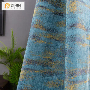 DIHIN HOME Modern Blue Color Abstract Pattern Curtains,Blackout Grommet Window Curtain for Living Room ,52x63-inch,1 Panel Roman Shades Curtains Window Blinds custom curtains blackout curtains curtains for living room sheer curtains curtain fabric linen curtains kitchen curtains velvet curtains pinch pleat curtains bay window curtains outdoor curtains pleated curtains floral curtains dining room curtains kitchen valances drapes for bedroom patio curtains nursery curtains grommet curtains