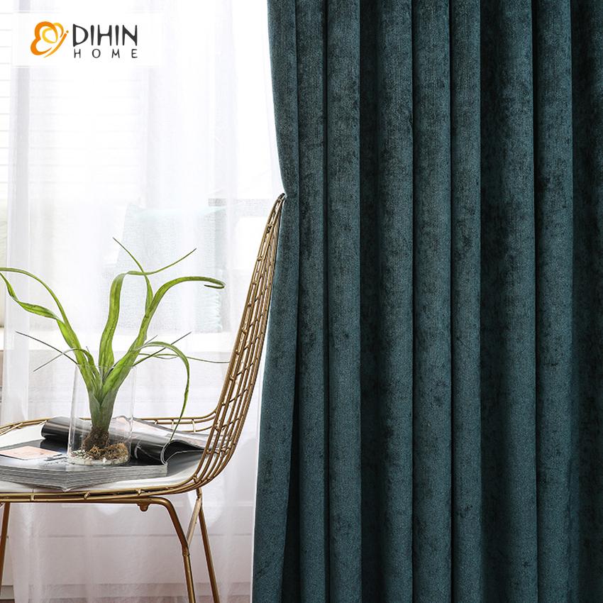 DIHIN HOME Modern Blue Color High Quality Curtain ,Blackout Grommet Window Curtain for Living Room ,52x63-inch,1 Panel Roman Shades Curtains Window Blinds custom curtains blackout curtains curtains for living room sheer curtains curtain fabric linen curtains kitchen curtains velvet curtains pinch pleat curtains bay window curtains outdoor curtains pleated curtains floral curtains dining room curtains kitchen valances drapes for bedroom patio curtains nursery curtains grommet curtains