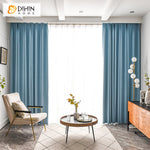 DIHIN HOME Modern Blue Color Jacquard,Blackout Grommet Window Curtain for Living Room ,52x63-inch,1 Panel Roman Shades Curtains Window Blinds custom curtains blackout curtains curtains for living room sheer curtains curtain fabric linen curtains kitchen curtains velvet curtains pinch pleat curtains bay window curtains outdoor curtains pleated curtains floral curtains dining room curtains kitchen valances drapes for bedroom patio curtains nursery curtains grommet curtains
