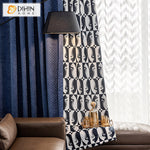 DIHIN HOME Modern Blue Jacquard Stitching Curtains,Grommet Window Curtain for Living Room ,52x63-inch,1 Panel Roman Shades Curtains Window Blinds custom curtains blackout curtains curtains for living room sheer curtains curtain fabric linen curtains kitchen curtains velvet curtains pinch pleat curtains bay window curtains outdoor curtains pleated curtains floral curtains dining room curtains kitchen valances drapes for bedroom patio curtains nursery curtains grommet curtains