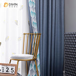 DIHIN HOME Modern Blue Leaf Texture Geometric Curtain,Blackout Curtains Grommet Window Curtain for Living Room ,52x63-inch,1 Panel Roman Shades Curtains Window Blinds custom curtains blackout curtains curtains for living room sheer curtains curtain fabric linen curtains kitchen curtains velvet curtains pinch pleat curtains bay window curtains outdoor curtains pleated curtains floral curtains dining room curtains kitchen valances drapes for bedroom patio curtains nursery curtains grommet curtains
