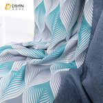 DIHIN HOME Modern Blue Leaf Texture Geometric Curtain,Blackout Curtains Grommet Window Curtain for Living Room ,52x63-inch,1 Panel Roman Shades Curtains Window Blinds custom curtains blackout curtains curtains for living room sheer curtains curtain fabric linen curtains kitchen curtains velvet curtains pinch pleat curtains bay window curtains outdoor curtains pleated curtains floral curtains dining room curtains kitchen valances drapes for bedroom patio curtains nursery curtains grommet curtains