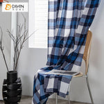 DIHIN HOME Modern Blue Plaid,Blackout Grommet Window Curtain for Living Room ,52x63-inch,1 Panel Roman Shades Curtains Window Blinds custom curtains blackout curtains curtains for living room sheer curtains curtain fabric linen curtains kitchen curtains velvet curtains pinch pleat curtains bay window curtains outdoor curtains pleated curtains floral curtains dining room curtains kitchen valances drapes for bedroom patio curtains nursery curtains grommet curtains
