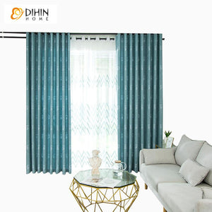 DIHIN HOME Modern Blue Plaid Curtains,Blackout Grommet Window Curtain for Living Room ,52x63-inch,1 Panel Roman Shades Curtains Window Blinds custom curtains blackout curtains curtains for living room sheer curtains curtain fabric linen curtains kitchen curtains velvet curtains pinch pleat curtains bay window curtains outdoor curtains pleated curtains floral curtains dining room curtains kitchen valances drapes for bedroom patio curtains nursery curtains grommet curtains