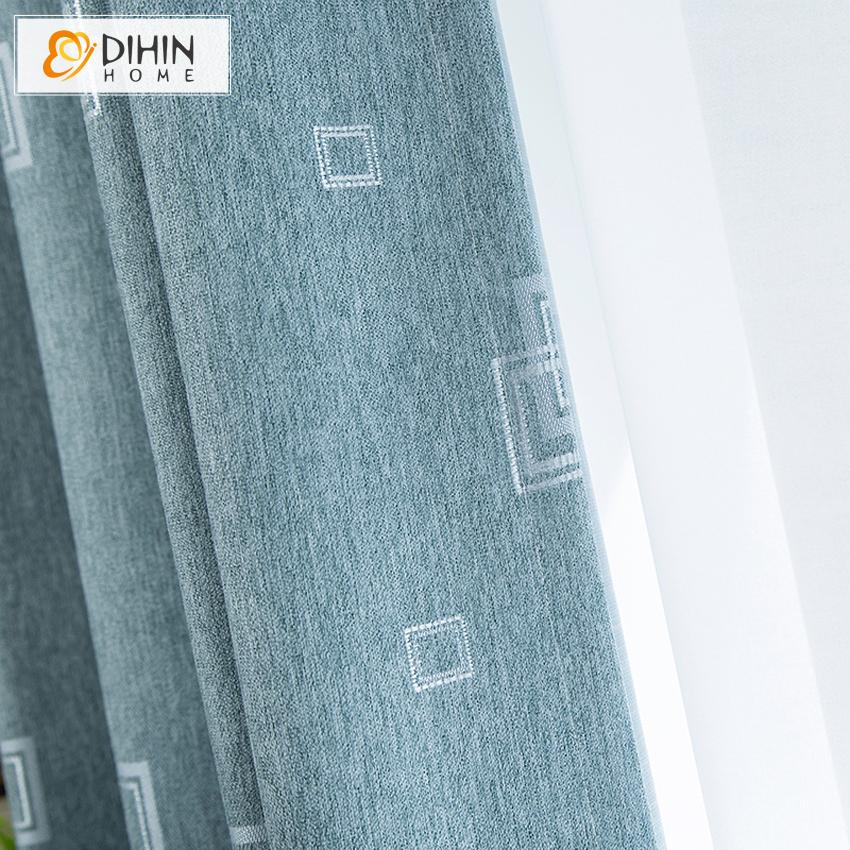 DIHIN HOME Modern Blue Plaid Curtains,Blackout Grommet Window Curtain for Living Room ,52x63-inch,1 Panel Roman Shades Curtains Window Blinds custom curtains blackout curtains curtains for living room sheer curtains curtain fabric linen curtains kitchen curtains velvet curtains pinch pleat curtains bay window curtains outdoor curtains pleated curtains floral curtains dining room curtains kitchen valances drapes for bedroom patio curtains nursery curtains grommet curtains