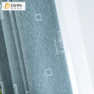 DIHIN HOME Modern Blue Plaid Curtains,Blackout Grommet Window Curtain for Living Room ,52x63-inch,1 Panel Roman Shades Curtains Window Blinds custom curtains blackout curtains curtains for living room sheer curtains curtain fabric linen curtains kitchen curtains velvet curtains pinch pleat curtains bay window curtains outdoor curtains pleated curtains floral curtains dining room curtains kitchen valances drapes for bedroom patio curtains nursery curtains grommet curtains