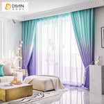 DIHIN HOME Modern Blue Purple Gradient Color Printed,Blackout Grommet Window Curtain for Living Room ,52x63-inch,1 Panel Roman Shades Curtains Window Blinds custom curtains blackout curtains curtains for living room sheer curtains curtain fabric linen curtains kitchen curtains velvet curtains pinch pleat curtains bay window curtains outdoor curtains pleated curtains floral curtains dining room curtains kitchen valances drapes for bedroom patio curtains nursery curtains grommet curtains