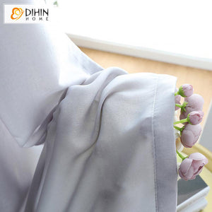 DIHIN HOME Modern Chiffon Yarn Grey Color,Grommet Window Sheer Curtain for Living Room ,52x63-inch,1 Panel Roman Shades Curtains Window Blinds custom curtains blackout curtains curtains for living room sheer curtains curtain fabric linen curtains kitchen curtains velvet curtains pinch pleat curtains bay window curtains outdoor curtains pleated curtains floral curtains dining room curtains kitchen valances drapes for bedroom patio curtains nursery curtains grommet curtains