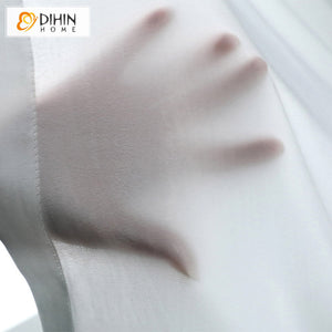 DIHIN HOME Modern Chiffon Yarn Grey Color,Grommet Window Sheer Curtain for Living Room ,52x63-inch,1 Panel Roman Shades Curtains Window Blinds custom curtains blackout curtains curtains for living room sheer curtains curtain fabric linen curtains kitchen curtains velvet curtains pinch pleat curtains bay window curtains outdoor curtains pleated curtains floral curtains dining room curtains kitchen valances drapes for bedroom patio curtains nursery curtains grommet curtains