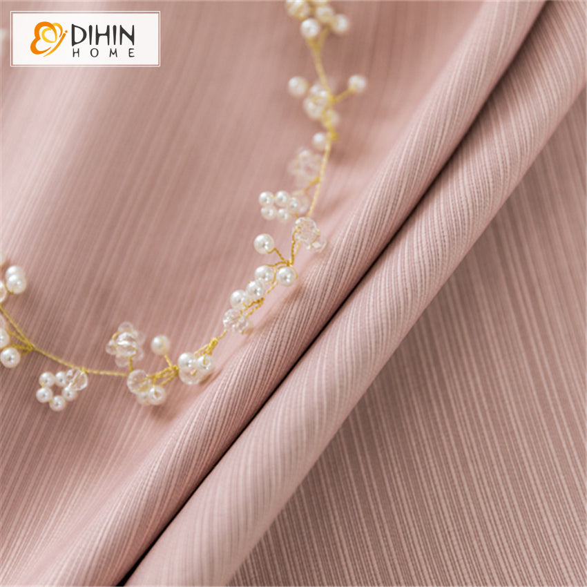 DIHIN HOME Modern Children Room Pink Color,Blackout Grommet Window Curtain for Living Room ,52x63-inch,1 Panel Roman Shades Curtains Window Blinds custom curtains blackout curtains curtains for living room sheer curtains curtain fabric linen curtains kitchen curtains velvet curtains pinch pleat curtains bay window curtains outdoor curtains pleated curtains floral curtains dining room curtains kitchen valances drapes for bedroom patio curtains nursery curtains grommet curtains