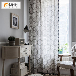 DIHIN HOME Modern Circles Pattern Printed,Blackout Grommet Window Curtain for Living Room ,52x63-inch,1 Panel Roman Shades Curtains Window Blinds custom curtains blackout curtains curtains for living room sheer curtains curtain fabric linen curtains kitchen curtains velvet curtains pinch pleat curtains bay window curtains outdoor curtains pleated curtains floral curtains dining room curtains kitchen valances drapes for bedroom patio curtains nursery curtains grommet curtains