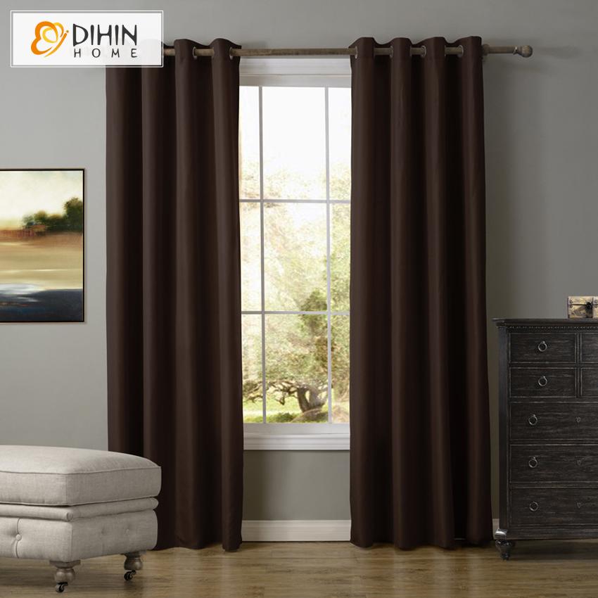 DIHIN HOME Modern Coffee Color Blackout Curtains ,Blackout Grommet Window Curtain for Living Room ,52x63-inch,1 Panel Roman Shades Curtains Window Blinds custom curtains blackout curtains curtains for living room sheer curtains curtain fabric linen curtains kitchen curtains velvet curtains pinch pleat curtains bay window curtains outdoor curtains pleated curtains floral curtains dining room curtains kitchen valances drapes for bedroom patio curtains nursery curtains grommet curtains