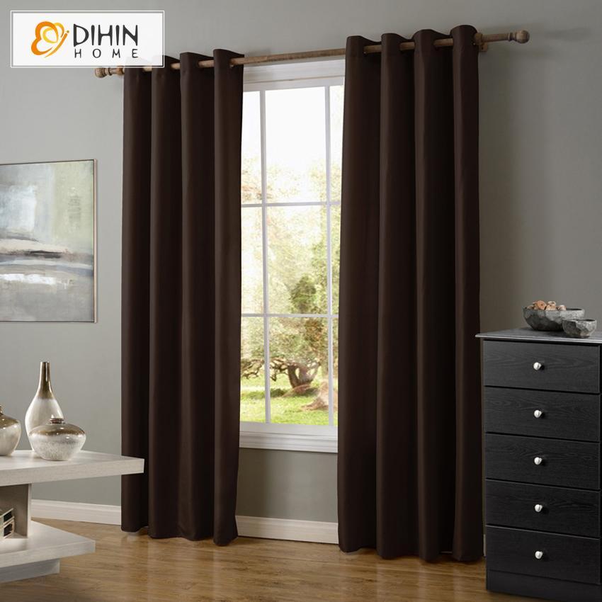 DIHIN HOME Modern Coffee Color Blackout Curtains ,Blackout Grommet Window Curtain for Living Room ,52x63-inch,1 Panel Roman Shades Curtains Window Blinds custom curtains blackout curtains curtains for living room sheer curtains curtain fabric linen curtains kitchen curtains velvet curtains pinch pleat curtains bay window curtains outdoor curtains pleated curtains floral curtains dining room curtains kitchen valances drapes for bedroom patio curtains nursery curtains grommet curtains
