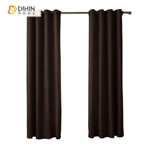 DIHIN HOME Modern Coffee Color Blackout Curtains ,Blackout Grommet Window Curtain for Living Room ,52x63-inch,1 Panel Roman Shades Curtains Window Blinds custom curtains blackout curtains curtains for living room sheer curtains curtain fabric linen curtains kitchen curtains velvet curtains pinch pleat curtains bay window curtains outdoor curtains pleated curtains floral curtains dining room curtains kitchen valances drapes for bedroom patio curtains nursery curtains grommet curtains