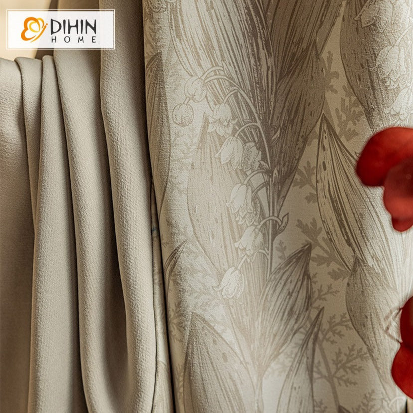DIHIN HOME Modern Coffee Color Printed,Blackout Grommet Window Curtain for Living Room ,52x63-inch,1 Panel Roman Shades Curtains Window Blinds custom curtains blackout curtains curtains for living room sheer curtains curtain fabric linen curtains kitchen curtains velvet curtains pinch pleat curtains bay window curtains outdoor curtains pleated curtains floral curtains dining room curtains kitchen valances drapes for bedroom patio curtains nursery curtains grommet curtains