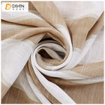 DIHIN HOME Modern Coffee Striped Tulle ,Sheer Curtain, Grommet Window Curtain for Living Room ,52x63-inch,1 Panel Roman Shades Curtains Window Blinds custom curtains blackout curtains curtains for living room sheer curtains curtain fabric linen curtains kitchen curtains velvet curtains pinch pleat curtains bay window curtains outdoor curtains pleated curtains floral curtains dining room curtains kitchen valances drapes for bedroom patio curtains nursery curtains grommet curtains