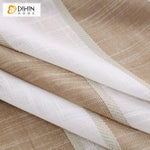 DIHIN HOME Modern Coffee Striped Tulle ,Sheer Curtain, Grommet Window Curtain for Living Room ,52x63-inch,1 Panel Roman Shades Curtains Window Blinds custom curtains blackout curtains curtains for living room sheer curtains curtain fabric linen curtains kitchen curtains velvet curtains pinch pleat curtains bay window curtains outdoor curtains pleated curtains floral curtains dining room curtains kitchen valances drapes for bedroom patio curtains nursery curtains grommet curtains