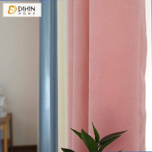 DIHIN HOME Modern Colorful Spliced Curtains，Blackout Grommet Window Curtain for Living Room ,52x63-inch,1 Panel Roman Shades Curtains Window Blinds custom curtains blackout curtains curtains for living room sheer curtains curtain fabric linen curtains kitchen curtains velvet curtains pinch pleat curtains bay window curtains outdoor curtains pleated curtains floral curtains dining room curtains kitchen valances drapes for bedroom patio curtains nursery curtains grommet curtains
