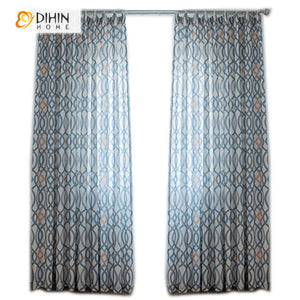 DIHIN HOME Modern Colorful Striped Curtains,Half Blackout Grommet Window Curtain for Living Room,52x63-inch,1 Panel Roman Shades Curtains Window Blinds custom curtains blackout curtains curtains for living room sheer curtains curtain fabric linen curtains kitchen curtains velvet curtains pinch pleat curtains bay window curtains outdoor curtains pleated curtains floral curtains dining room curtains kitchen valances drapes for bedroom patio curtains nursery curtains grommet curtains