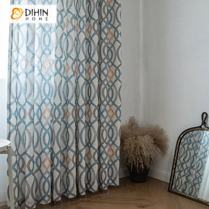 DIHIN HOME Modern Colorful Striped Curtains,Half Blackout Grommet Window Curtain for Living Room,52x63-inch,1 Panel Roman Shades Curtains Window Blinds custom curtains blackout curtains curtains for living room sheer curtains curtain fabric linen curtains kitchen curtains velvet curtains pinch pleat curtains bay window curtains outdoor curtains pleated curtains floral curtains dining room curtains kitchen valances drapes for bedroom patio curtains nursery curtains grommet curtains