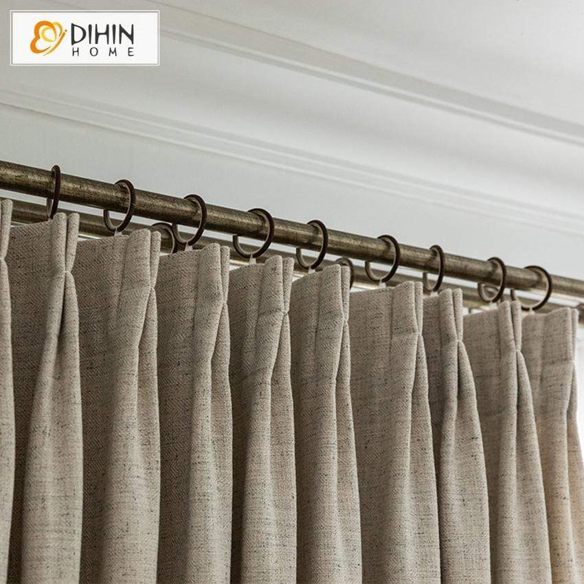DIHIN HOME Modern Cotton Linen Blackout Curtains ,Blackout Grommet Window Curtain for Living Room ,52x63-inch,1 Panel Roman Shades Curtains Window Blinds custom curtains blackout curtains curtains for living room sheer curtains curtain fabric linen curtains kitchen curtains velvet curtains pinch pleat curtains bay window curtains outdoor curtains pleated curtains floral curtains dining room curtains kitchen valances drapes for bedroom patio curtains nursery curtains grommet curtains