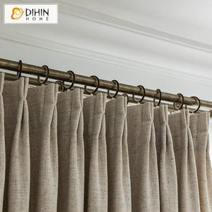DIHIN HOME Modern Cotton Linen Blackout Curtains ,Blackout Grommet Window Curtain for Living Room ,52x63-inch,1 Panel Roman Shades Curtains Window Blinds custom curtains blackout curtains curtains for living room sheer curtains curtain fabric linen curtains kitchen curtains velvet curtains pinch pleat curtains bay window curtains outdoor curtains pleated curtains floral curtains dining room curtains kitchen valances drapes for bedroom patio curtains nursery curtains grommet curtains