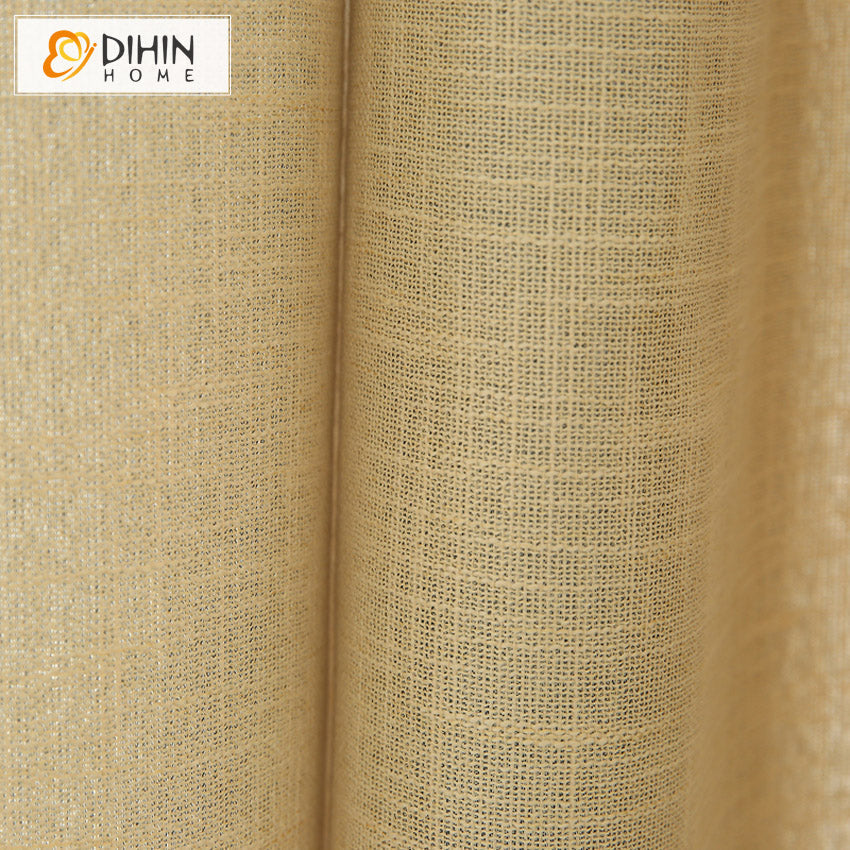 DIHIN HOME Modern Cotton Linen,Blackout Grommet Window Curtain for Living Room ,52x63-inch,1 Panel Roman Shades Curtains Window Blinds custom curtains blackout curtains curtains for living room sheer curtains curtain fabric linen curtains kitchen curtains velvet curtains pinch pleat curtains bay window curtains outdoor curtains pleated curtains floral curtains dining room curtains kitchen valances drapes for bedroom patio curtains nursery curtains grommet curtains