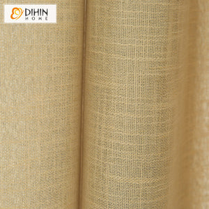 DIHIN HOME Modern Cotton Linen,Blackout Grommet Window Curtain for Living Room ,52x63-inch,1 Panel Roman Shades Curtains Window Blinds custom curtains blackout curtains curtains for living room sheer curtains curtain fabric linen curtains kitchen curtains velvet curtains pinch pleat curtains bay window curtains outdoor curtains pleated curtains floral curtains dining room curtains kitchen valances drapes for bedroom patio curtains nursery curtains grommet curtains