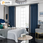 DIHIN HOME Modern Cotton Linen Blue and Grey Color,Blackout Grommet Window Curtain for Living Room ,52x63-inch,1 Panel Roman Shades Curtains Window Blinds custom curtains blackout curtains curtains for living room sheer curtains curtain fabric linen curtains kitchen curtains velvet curtains pinch pleat curtains bay window curtains outdoor curtains pleated curtains floral curtains dining room curtains kitchen valances drapes for bedroom patio curtains nursery curtains grommet curtains