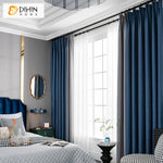 DIHIN HOME Modern Cotton Linen Blue and Grey Color,Blackout Grommet Window Curtain for Living Room ,52x63-inch,1 Panel Roman Shades Curtains Window Blinds custom curtains blackout curtains curtains for living room sheer curtains curtain fabric linen curtains kitchen curtains velvet curtains pinch pleat curtains bay window curtains outdoor curtains pleated curtains floral curtains dining room curtains kitchen valances drapes for bedroom patio curtains nursery curtains grommet curtains