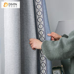 DIHIN HOME Modern Cotton Linen Blue and Grey Stitching Curtains With Lace,Grommet Window Curtain for Living Room,52x63-inch,1 Panel Roman Shades Curtains Window Blinds custom curtains blackout curtains curtains for living room sheer curtains curtain fabric linen curtains kitchen curtains velvet curtains pinch pleat curtains bay window curtains outdoor curtains pleated curtains floral curtains dining room curtains kitchen valances drapes for bedroom patio curtains nursery curtains grommet curtains