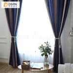 DIHIN HOME Modern Cotton Linen Blue Color Striped Curtain,Blackout Curtains Grommet Window Curtain for Living Room ,52x63-inch,1 Panel Roman Shades Curtains Window Blinds custom curtains blackout curtains curtains for living room sheer curtains curtain fabric linen curtains kitchen curtains velvet curtains pinch pleat curtains bay window curtains outdoor curtains pleated curtains floral curtains dining room curtains kitchen valances drapes for bedroom patio curtains nursery curtains grommet curtains