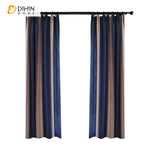 DIHIN HOME Modern Cotton Linen Blue Color Striped Curtain,Blackout Curtains Grommet Window Curtain for Living Room ,52x63-inch,1 Panel Roman Shades Curtains Window Blinds custom curtains blackout curtains curtains for living room sheer curtains curtain fabric linen curtains kitchen curtains velvet curtains pinch pleat curtains bay window curtains outdoor curtains pleated curtains floral curtains dining room curtains kitchen valances drapes for bedroom patio curtains nursery curtains grommet curtains