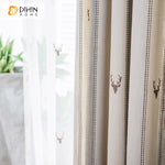 DIHIN HOME Modern Cotton Linen Embroidered Curtains,Grommet Window Curtain for Living Room,52x63-inch,1 Panel Roman Shades Curtains Window Blinds custom curtains blackout curtains curtains for living room sheer curtains curtain fabric linen curtains kitchen curtains velvet curtains pinch pleat curtains bay window curtains outdoor curtains pleated curtains floral curtains dining room curtains kitchen valances drapes for bedroom patio curtains nursery curtains grommet curtains