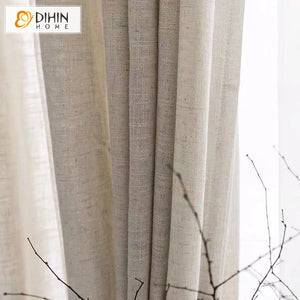 DIHIN HOME Modern Cotton Linen Fabric,Blackout Grommet Window Curtain for Living Room ,52x63-inch,1 Panel Roman Shades Curtains Window Blinds custom curtains blackout curtains curtains for living room sheer curtains curtain fabric linen curtains kitchen curtains velvet curtains pinch pleat curtains bay window curtains outdoor curtains pleated curtains floral curtains dining room curtains kitchen valances drapes for bedroom patio curtains nursery curtains grommet curtains